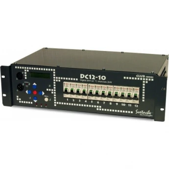 LIGHT UNION DC12-10 цифровой диммер, 12 каналов по 2 кВт EQ-0001