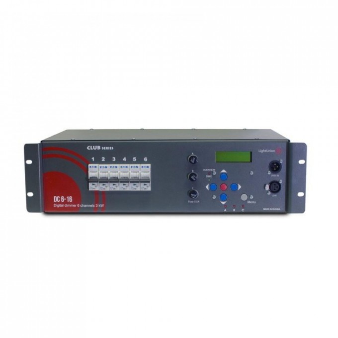 LIGHT UNION DC 6-16 цифровой диммер, 6 каналов по 3 кВт EQ-0004