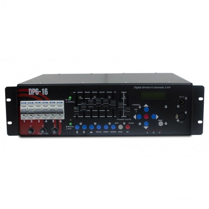 LIGHT UNION DP6-16 цифровой диммер, 6 каналов по 3 кВт EQ-0016