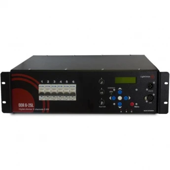 LIGHT UNION DDR 6-25 LE цифровой диммер, 6 каналов по 5 кВт EQ-0047