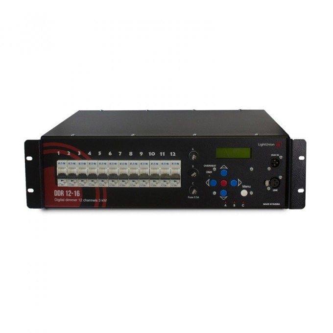 LIGHT UNION DDR 6-16 цифровой диммер, 6 каналов по 3 кВт EQ-0049