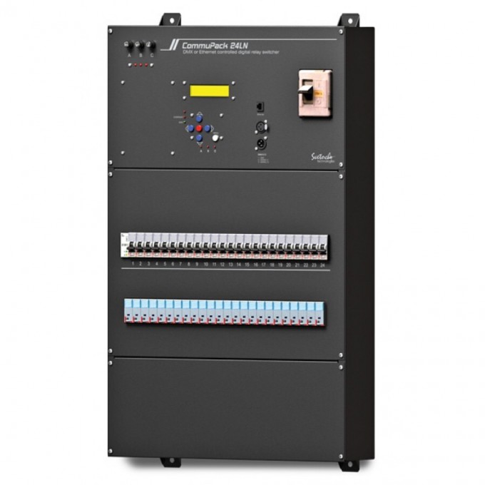 LIGHT UNION CommuPack 24 LN релейный свитчер, 24 двухполюсных канала по 5 кВт EQ-0092